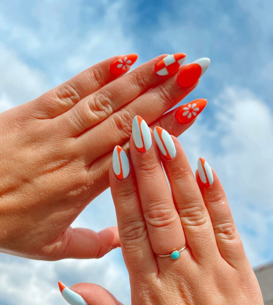 Experiment with 40 Fresh White Tip Nail Ideas for 2024 35 Mismatched White Tips