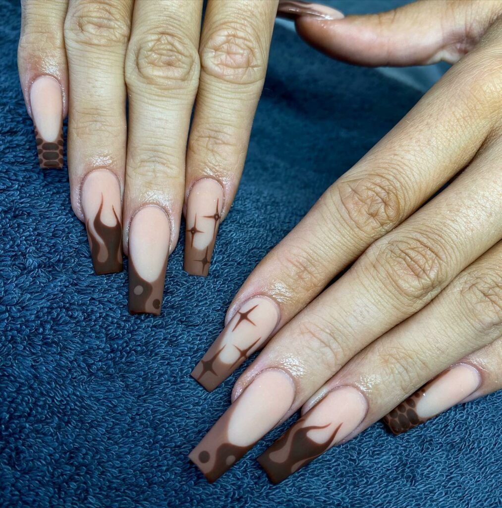 40 Latest Brown French Tip Nail Ideas To Try in 2024! 44 Mocha Swirls Enhancing French Tips