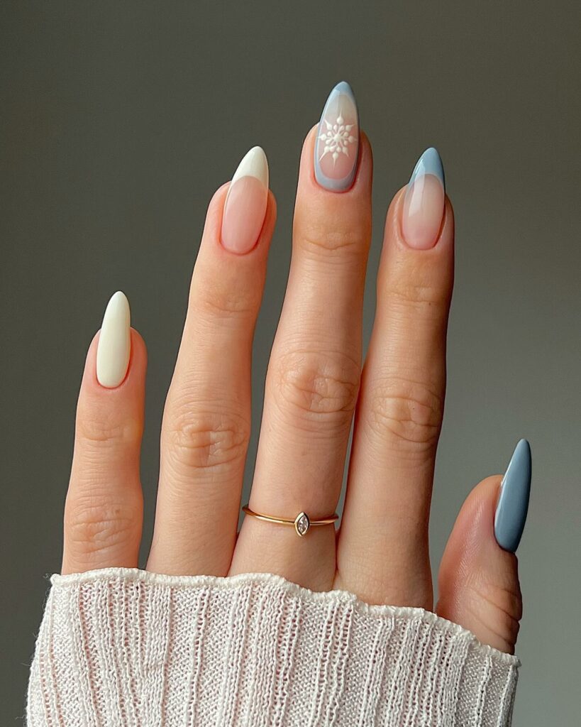 20 Latest Christmas French Nail Designs To Try in 2024! 23 Modern Take on Christmas French Nails