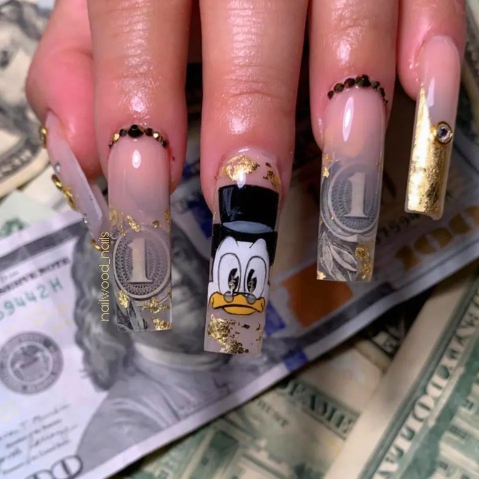 Quirky Duck Nail Designs to Try in 2024 🦆 31 Money Duck Nails