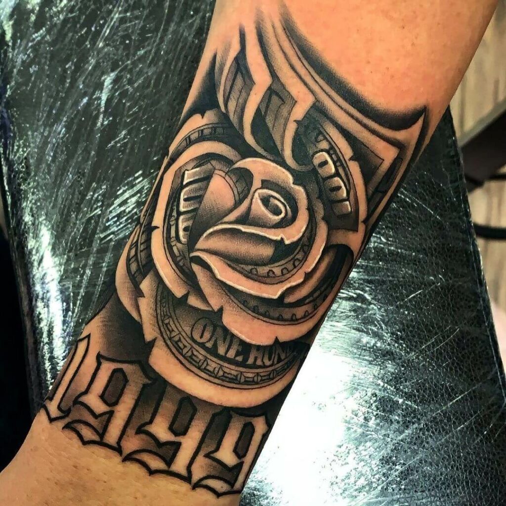 20+ Rose Hand Tattoo Ideas You Have To See To Believe! 29 Money Rose Hand Tattoo