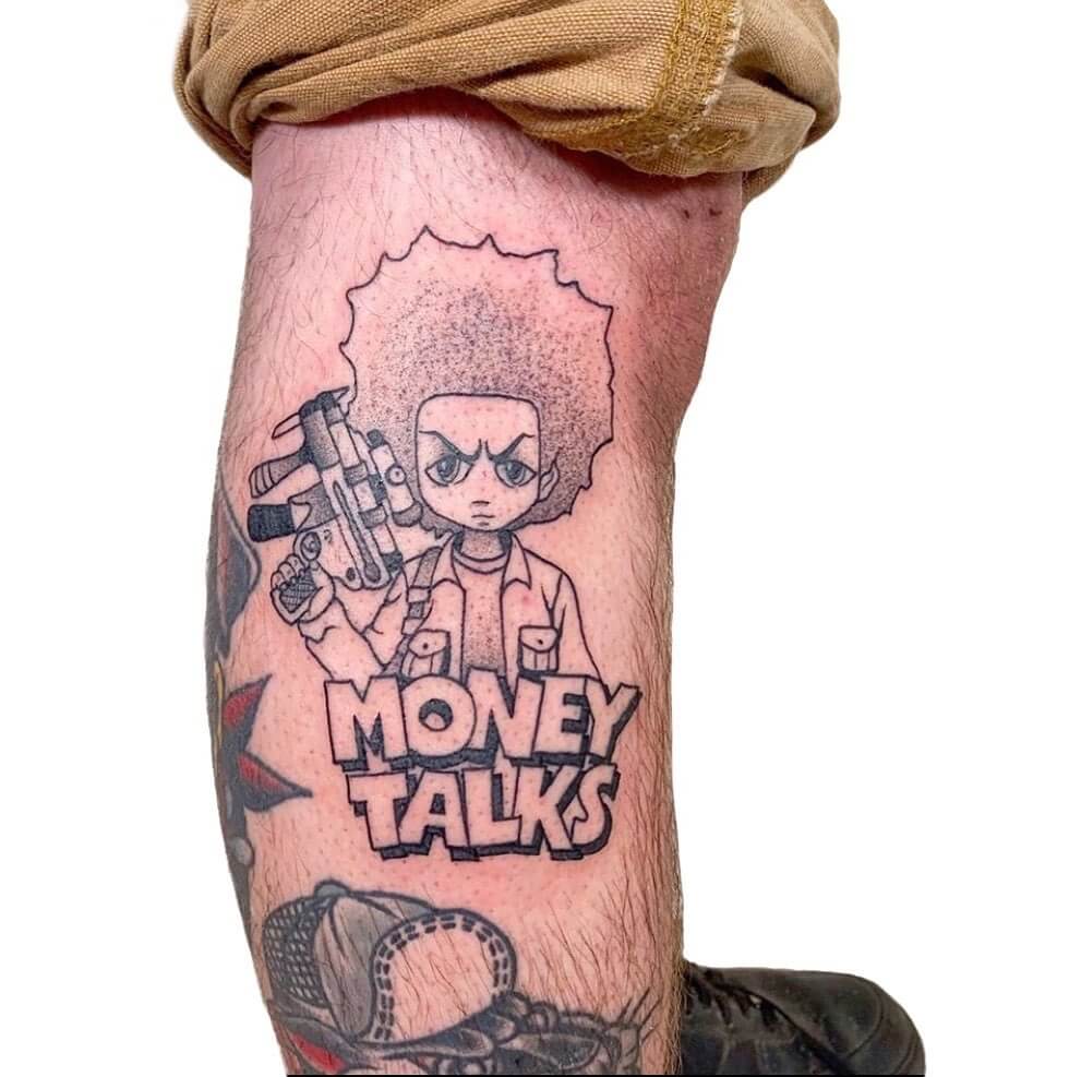 10+ Boondocks Tattoo Ideas That Will Blow Your Mind! 14 "Money Talks" The Boondocks Tattoo