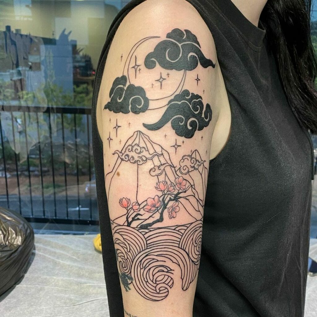 16+ Japanese Water Tattoo Ideas To Inspire You! 17 Monochromic Japanese Tattoo