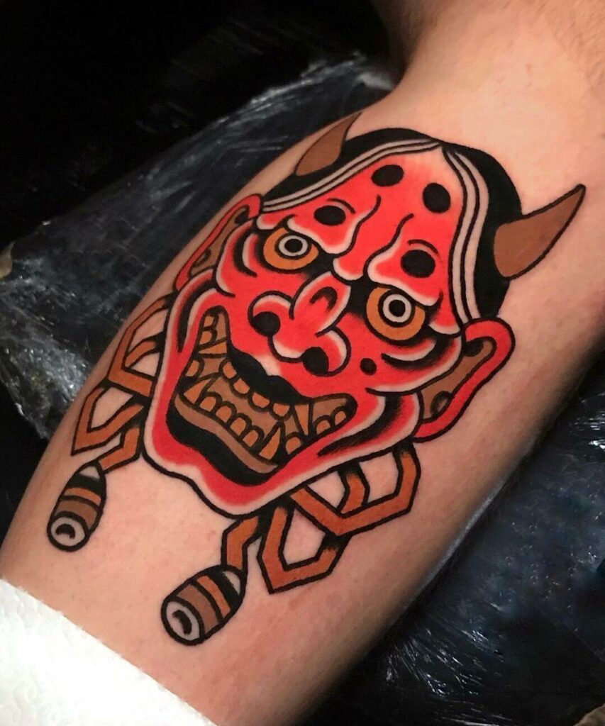 11+ Classic Tattoo Style Ideas That Will Blow Your Mind! 17 Monster Mask Classic Tattoo Style