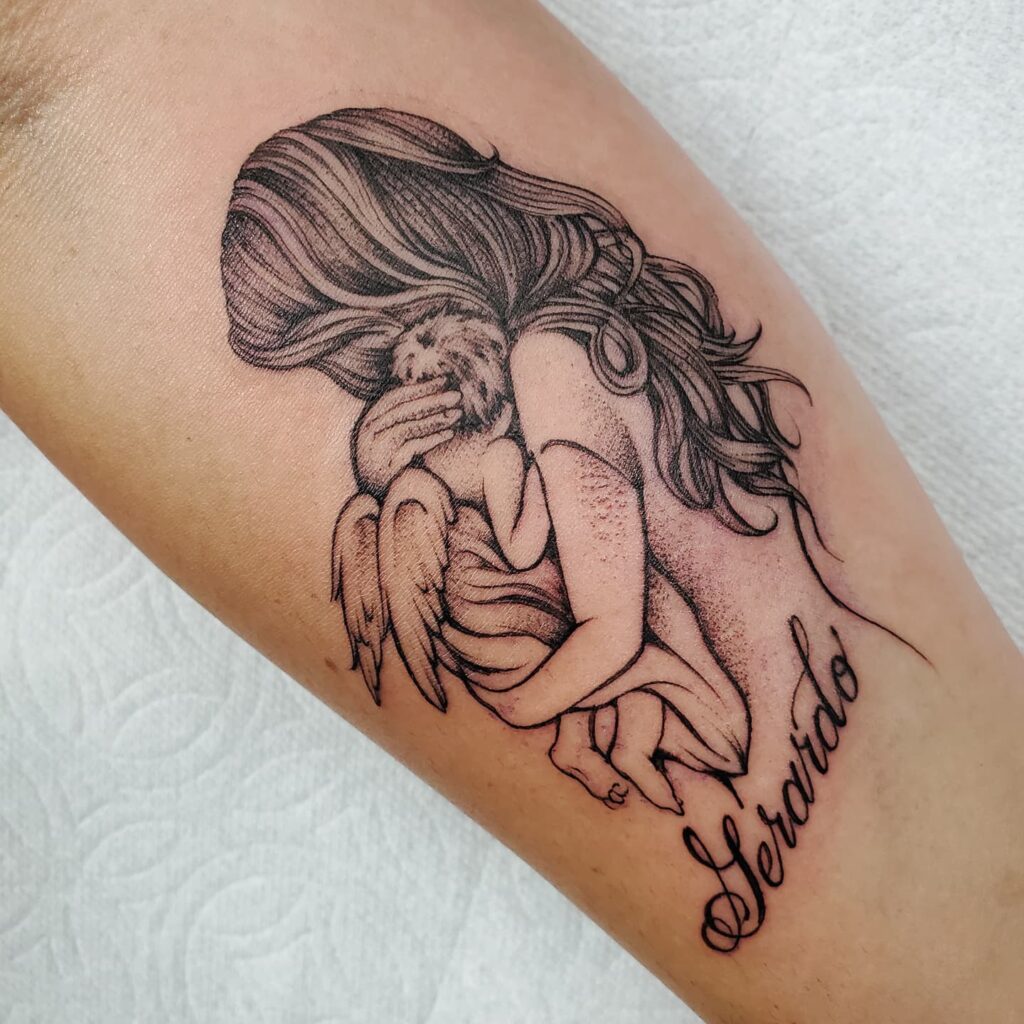 13+ In Loving Memory Tattoo Ideas That Will Blow Your Mind! 12 Mother And Child Good Memorial Tattoos