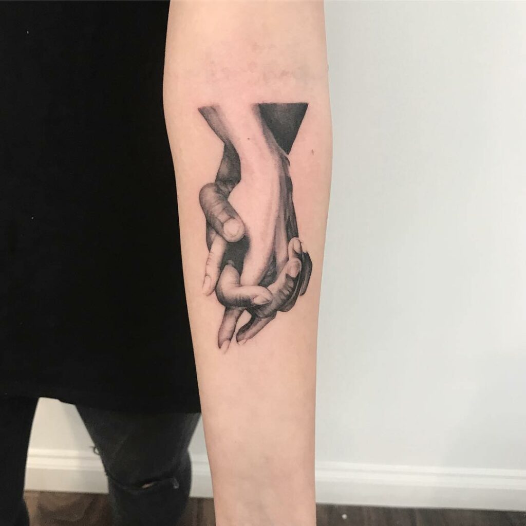 11+ Mother Of Two Tattoo Ideas That Will Blow Your Mind! 17 Mother's Hand Tattoo
