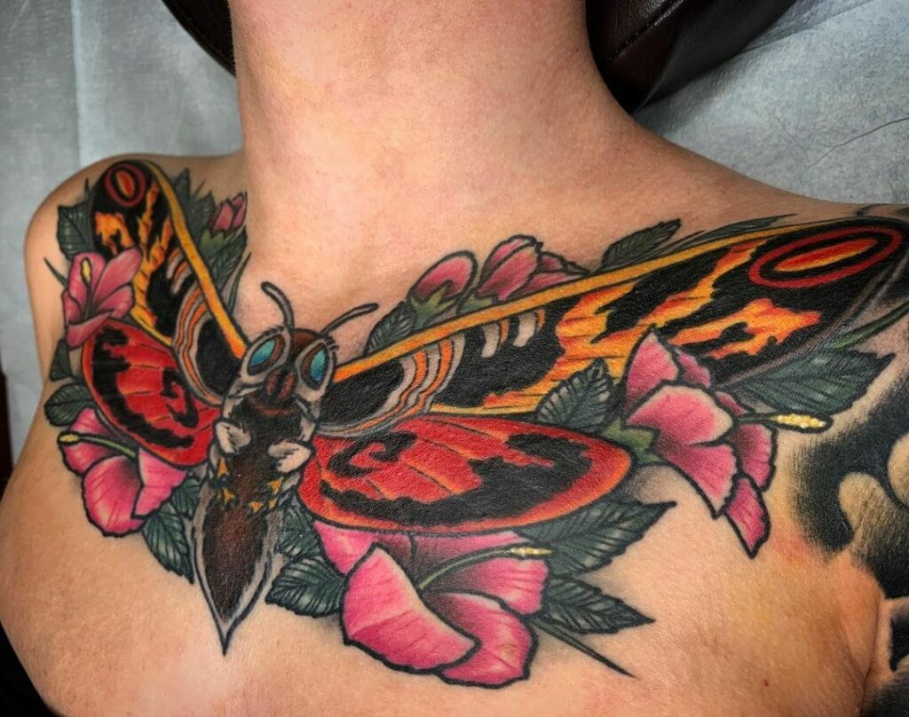 11+ Mothra Tattoo Ideas You Have To See To Believe! 10 Mothra Tattoo