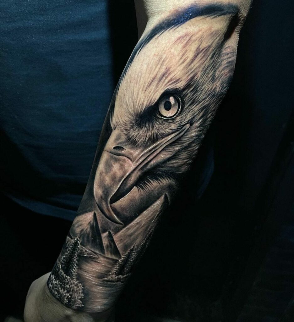 11+ Mexican Eagle Tattoo Ideas You Have To See To Believe! 17 Mountain Eagle Tattoo