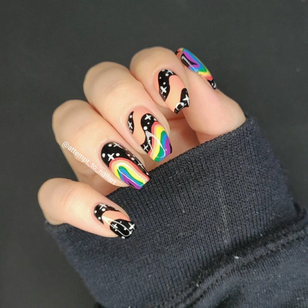 Mesmerizing Galaxy Nail Designs to Try in 2024 π 36 MultiColor Galaxy Nails