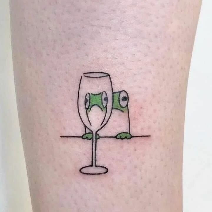 12+ Tiny Frog Tattoo Ideas To Inspire You 17 Mushroom Tattoo Idea With Frogs In It