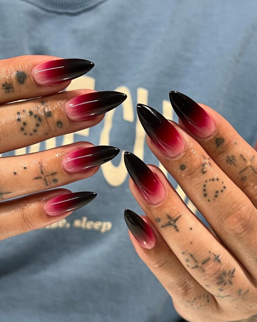 Express Yourself with 30 Emo Nail Designs in 2024 49 Mystical Ombre Fusion