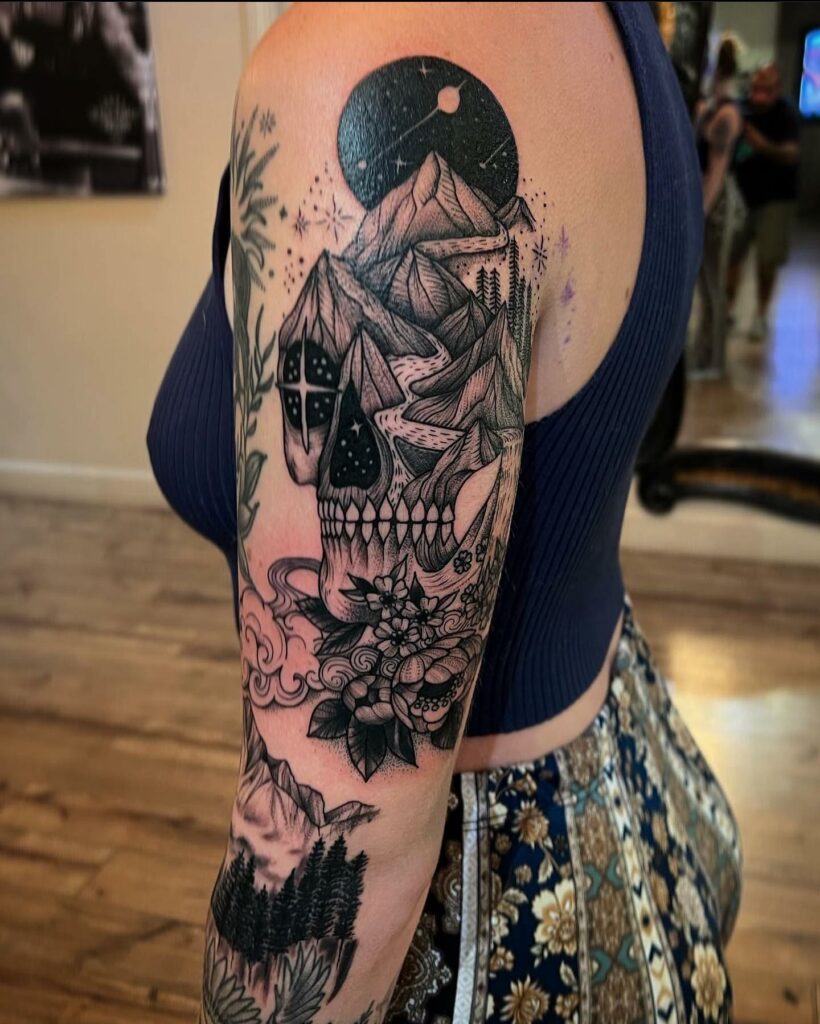 12+ Spaced Out Tattoo Sleeve Ideas To Inspire You! 19 Mystical Spaced Out Sleeve Tattoo