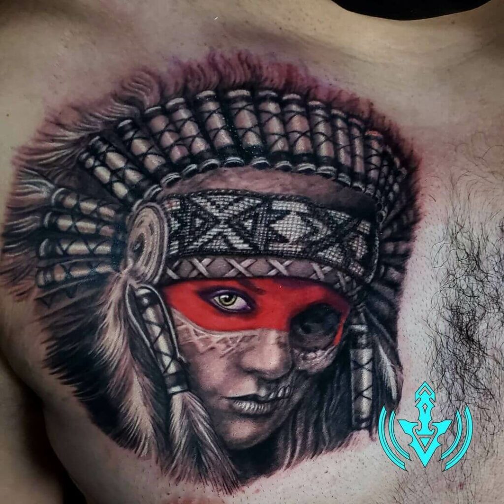 10+ Dark Skull Tattoo Ideas That Will Blow Your Mind! 12 Native American Skull Tattoo