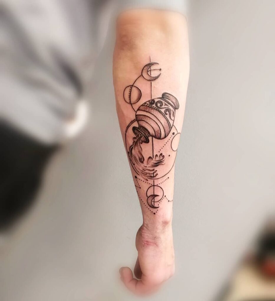 11 Latest Aquarius Constellation Tattoos To Inspire You In 2024! 20 Neat Aquarius Constellation Tattoo