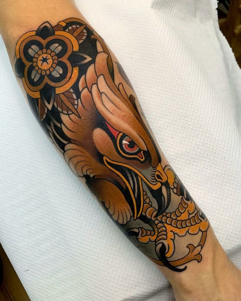 11+ Neo Traditional Eagle Tattoo Ideas That Will Blow Your Mind! 10 Neo Traditional Eagle Tattoo