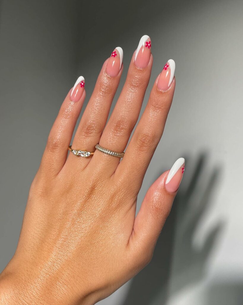 Experiment with 40 Fresh White Tip Nail Ideas for 2024 48 Neon Accents on White Tips