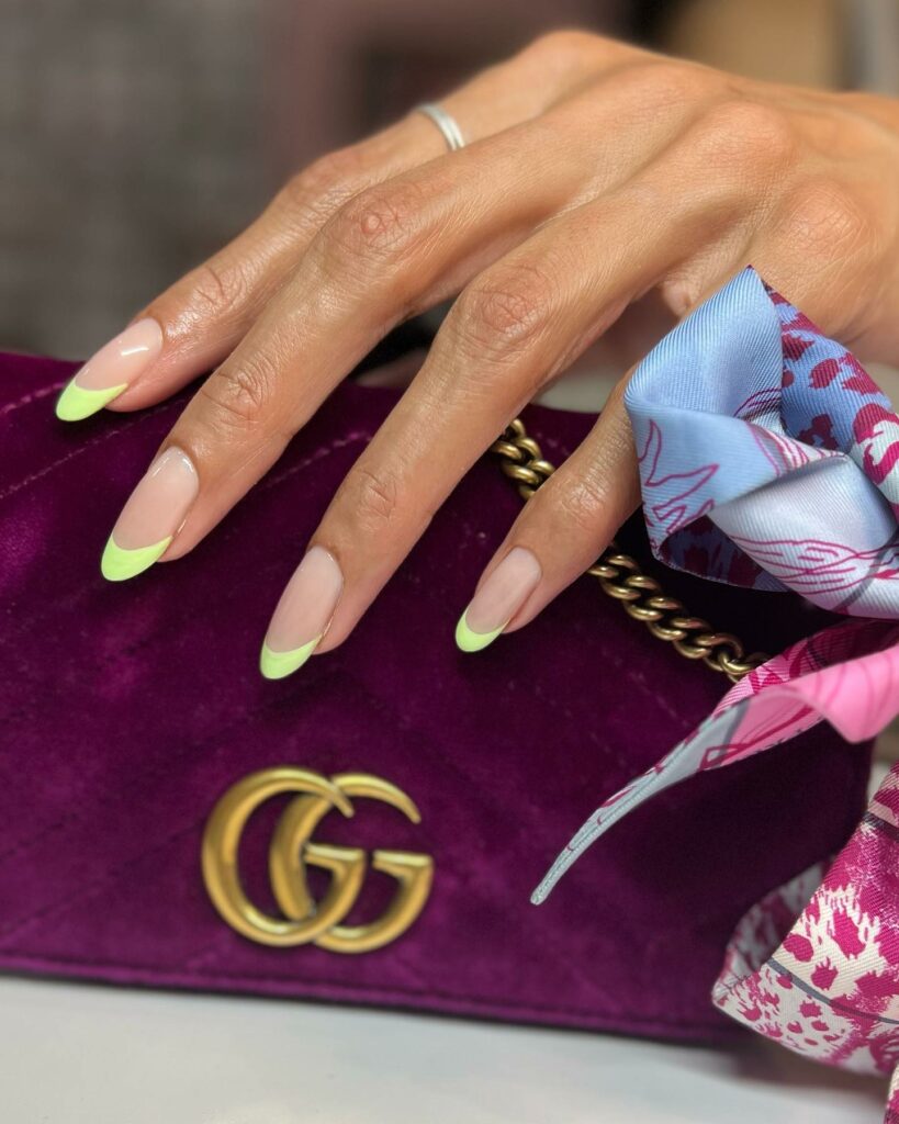 Try in 2024: 50 Latest Neon Green Nail Designs 26 Neon Flamingo