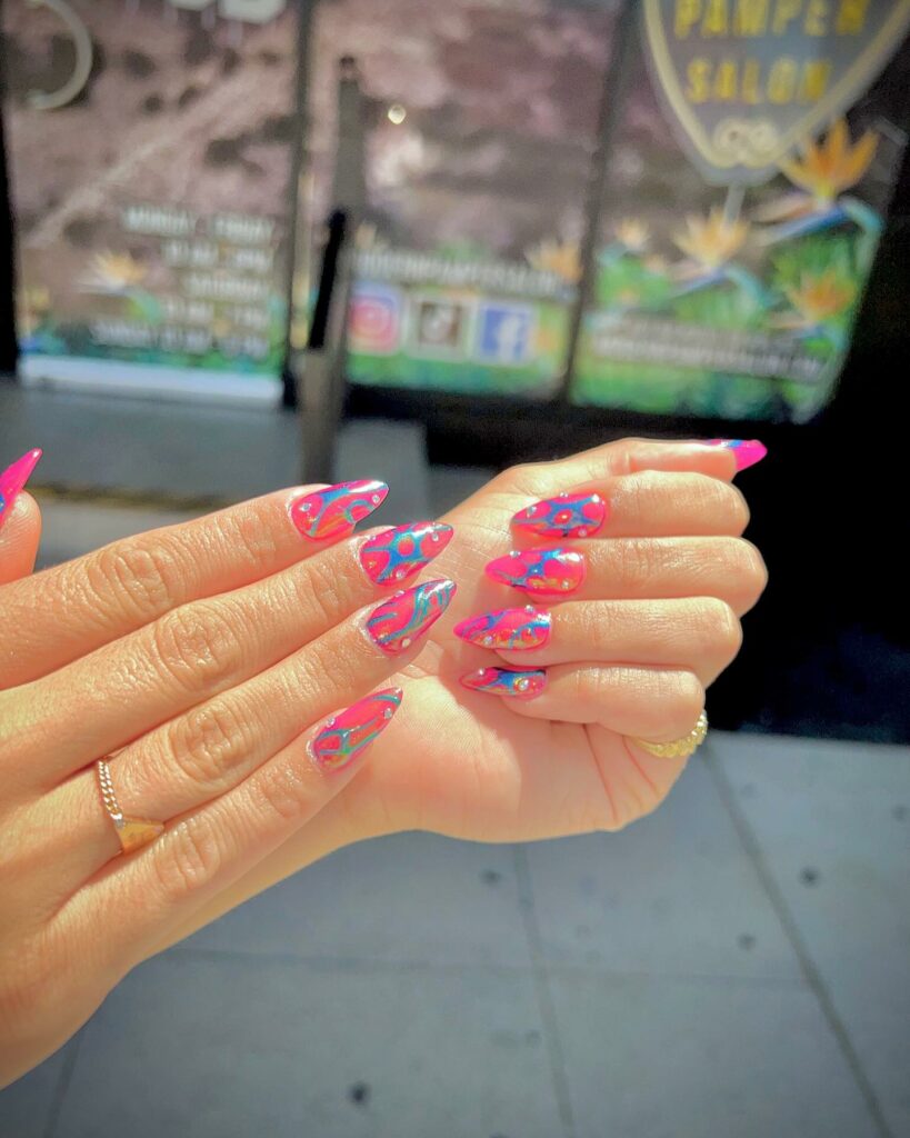 Get Playful with 40 Jelly Nail Designs for 2024 29 Neon Nights