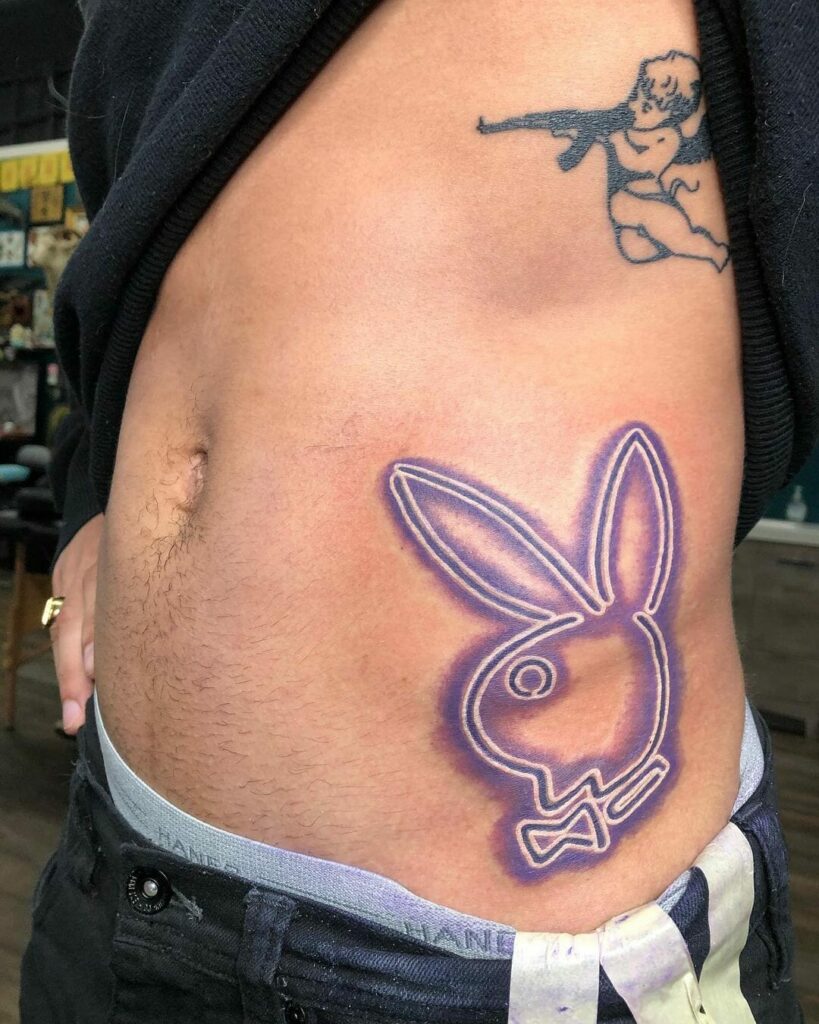 11+ Playboy Bunny Tattoo Ideas You Have To See To Believe! 12 Neon Playboy Bunny Tattoo