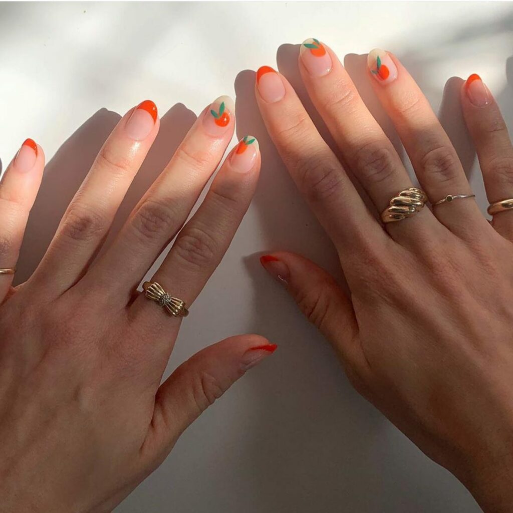 41 Latest Easter Nail Designs To Try This Season! 25 Neon Reverse French Tip