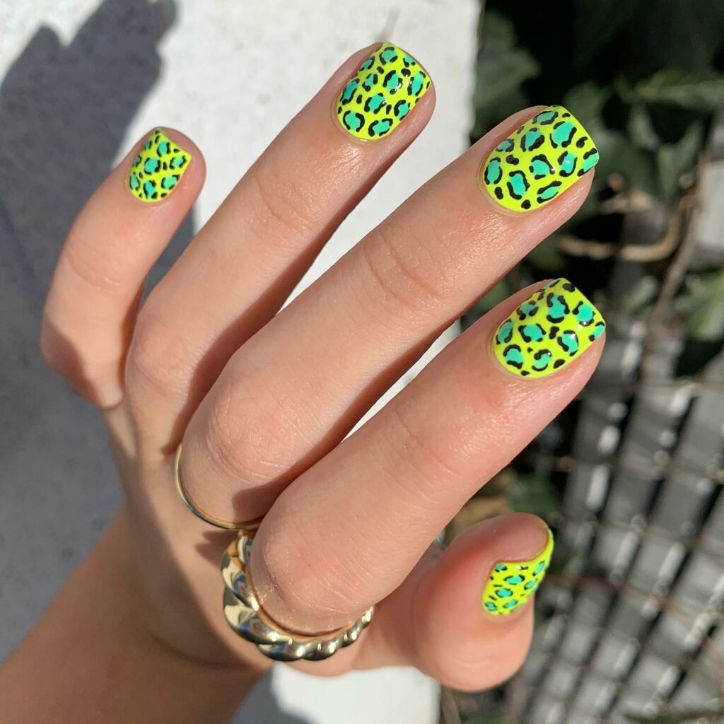 Add a Pop with 25 Cheetah Print Nails in 2024 29 Neon Yellow Cheetah Print Nails