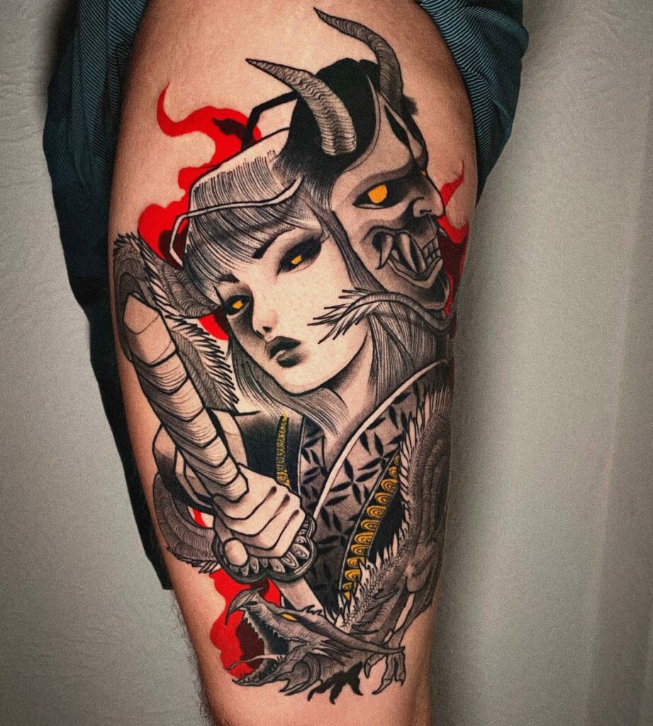 11+ Katana Sword Tattoo Ideas That Will Blow Your Mind! 19 Neotraditional Katana Tattoo