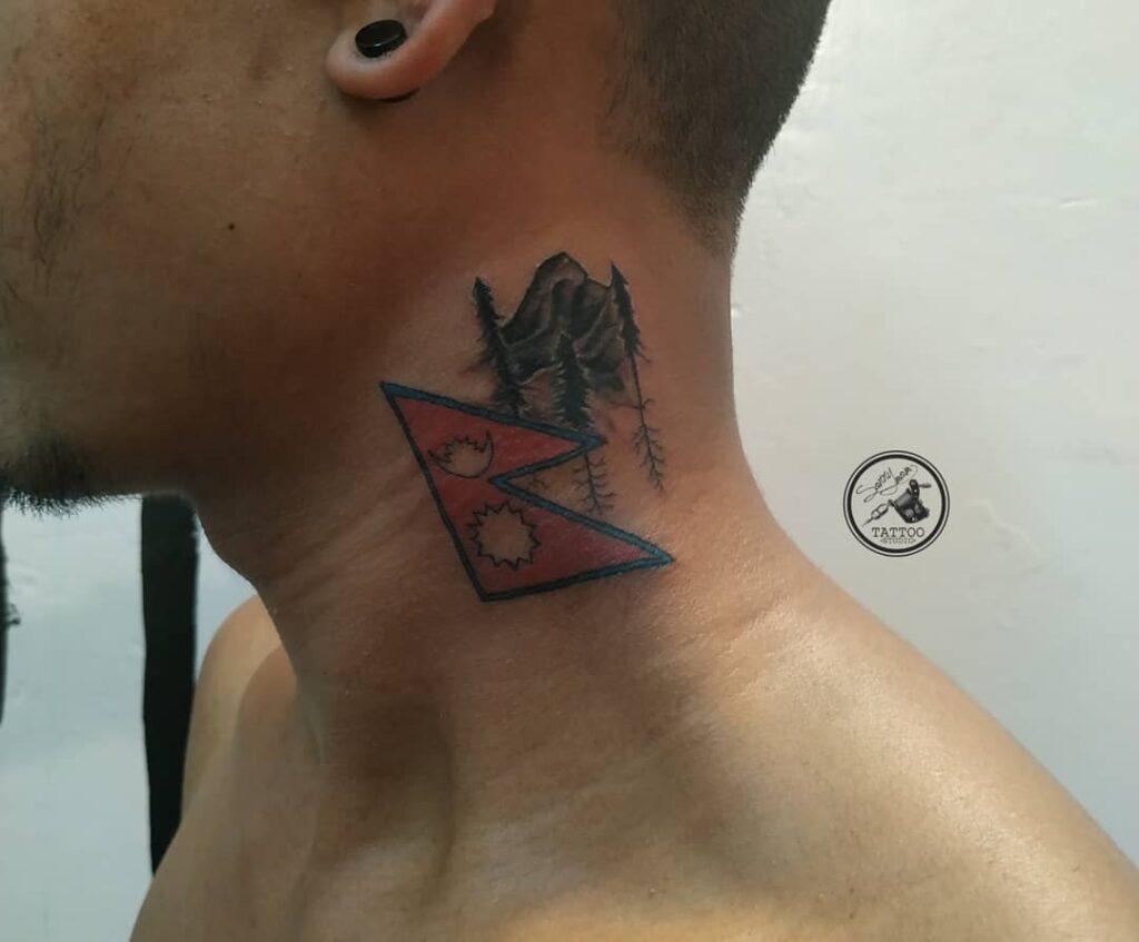 12+ Country Sleeve Tattoo Ideas To Inspire You 15 Nepal Red Ink Body Art