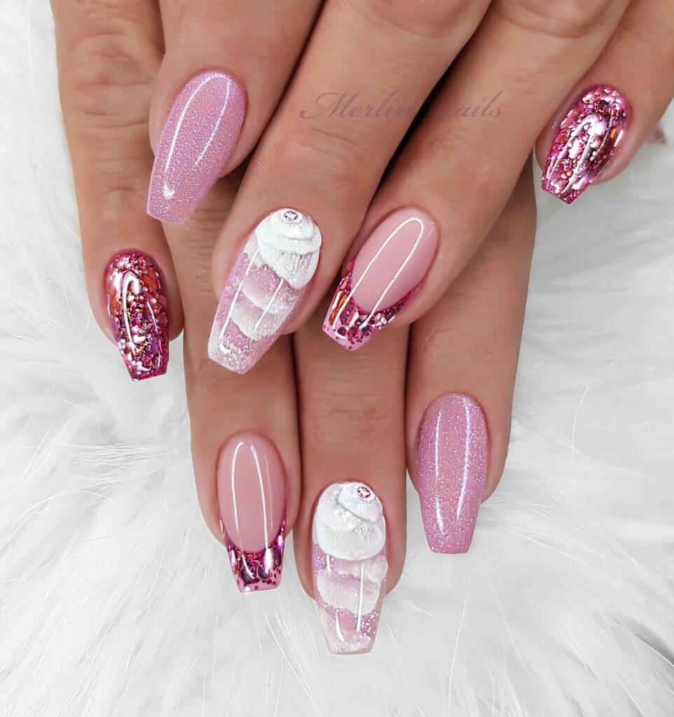 Get Graceful with 30 Ballerina Nail Designs for 2024 22 Never Too Old for Glitter