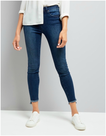 New Look Pale Blue Fray Hem Skinny Jenna Jeans £25.99 New Look Pale Blue Fray Hem Skinny Jenna Jeans