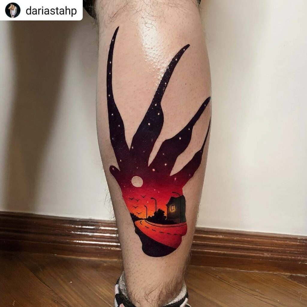 11+ Nightmare On Elm Street Tattoo Ideas That Will Blow Your Mind! 17 Nightmare On Elm Street Colourful Style Tattoo
