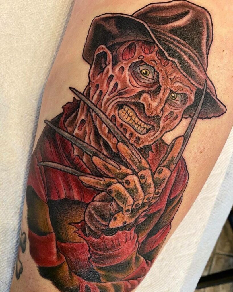 11+ Nightmare On Elm Street Tattoo Ideas That Will Blow Your Mind! 12 Nightmare On Elm Street Freddy Kreuger Tattoo