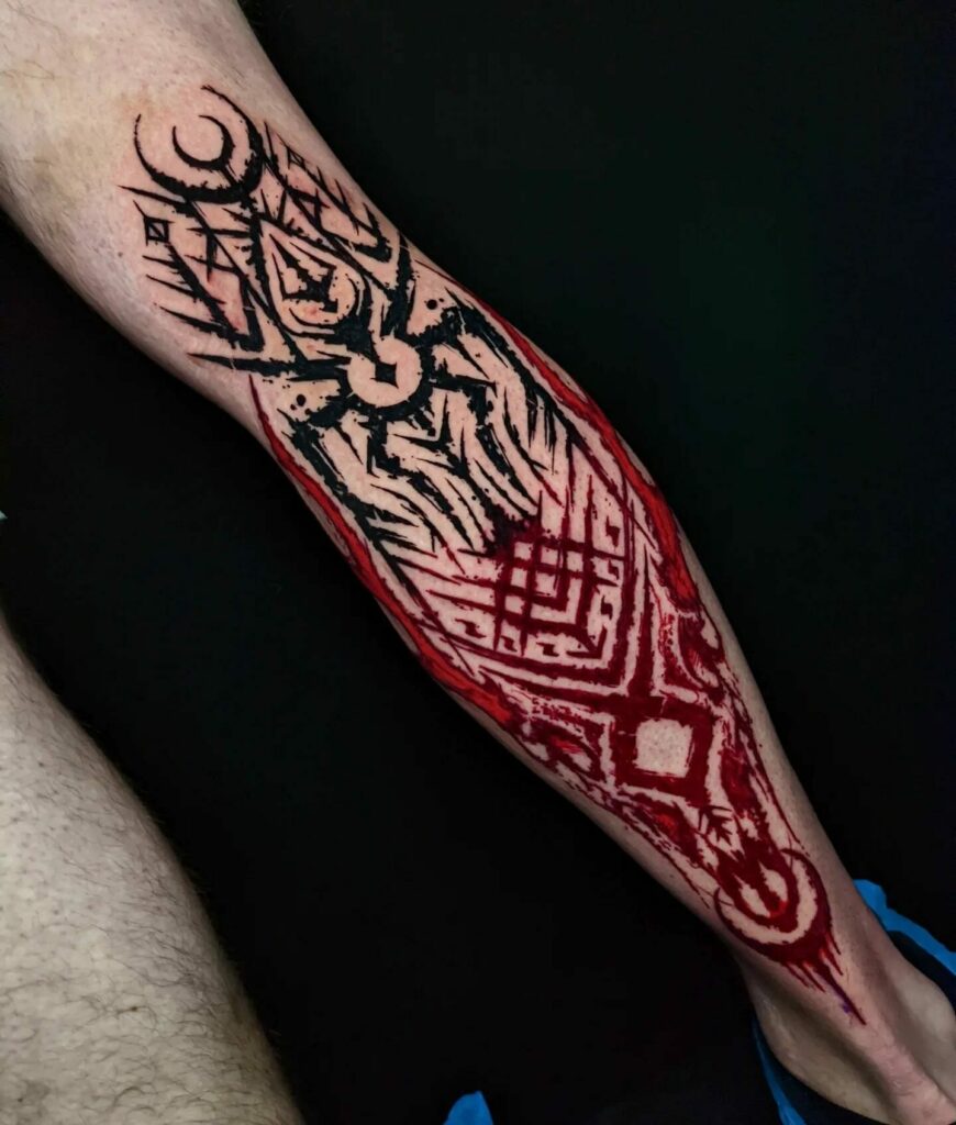 10+ Mens Calf Tattoo Ideas That Will Blow Your Mind! 17 Nordic Art Calf Tattoos