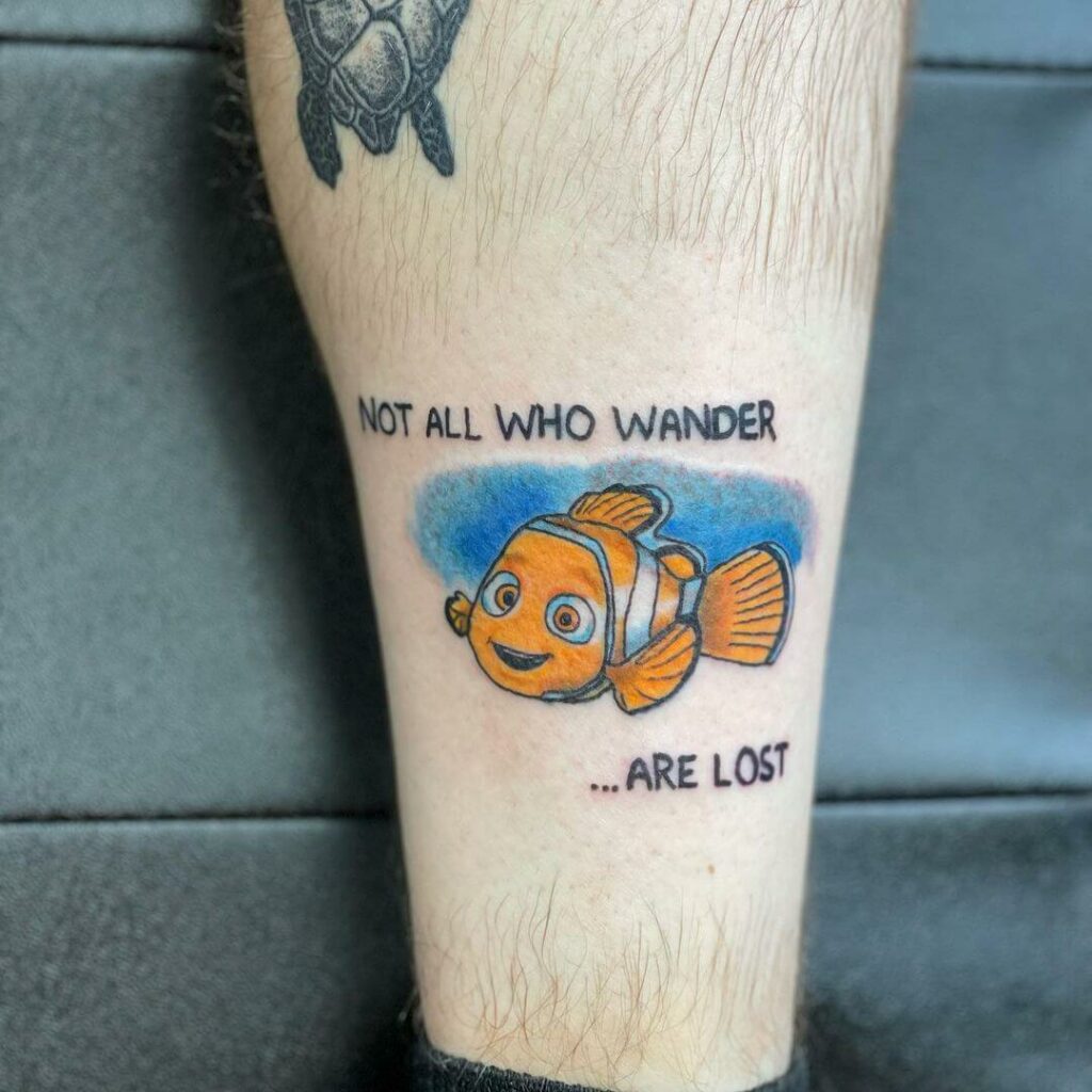 11+ Not All Those Who Wander Are Lost Tattoo Ideas That Will Blow Your Mind! 18 Not All Who Wander Are Lost Tattoo With Pop Reference