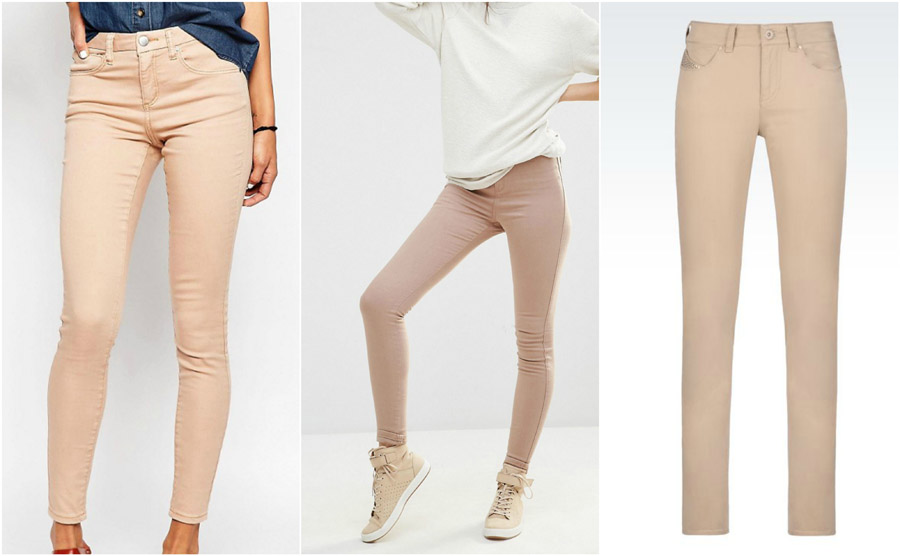 The Best High Waisted Jeans – How They Should Fit & What To Style Them With 59 Nude Beige Coloured High Waist Jeans Shop Grid Alexie 2