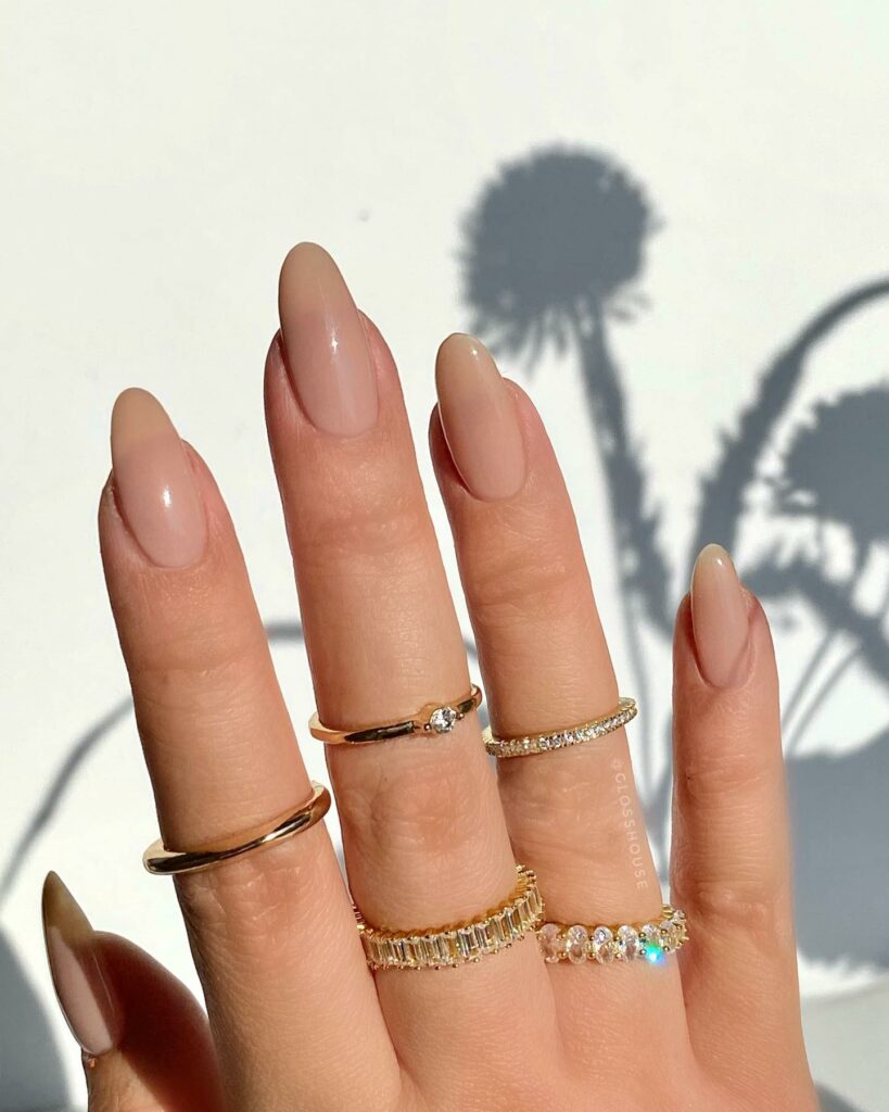 49 Latest Thanksgiving Nail Designs For 2024 48 Nude with a Minimalist Touch