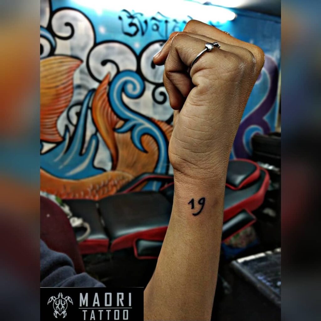 10+ Tattoo Fancy Number Fonts That Will Blow Your Mind! 16 Number 19 Tattoo