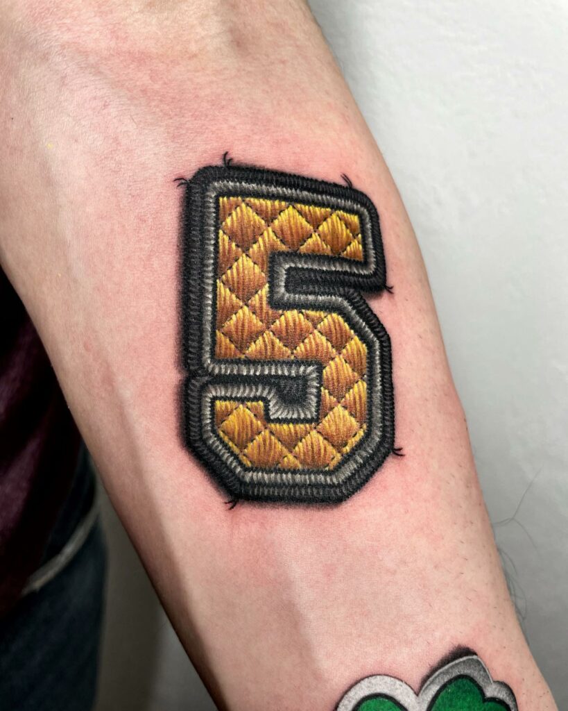 10+ Tattoo Fancy Number Fonts That Will Blow Your Mind! 12 Number 5 Tattoo