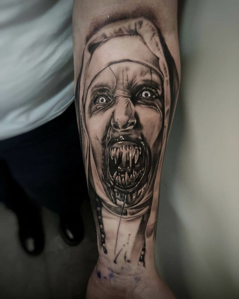 11+ Gore Tattoo Ideas That Will Blow Your Mind! 13 Nun Bloody Gore Tattoo
