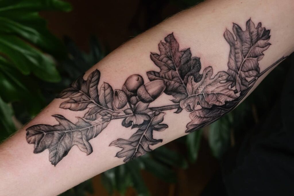 12+ German Tattoo Designs That Will Blow Your Mind! 16 Oak Tree as a German Tattoos
