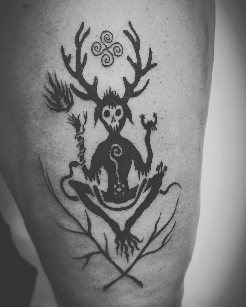 10+ Cernunnos Tattoo Ideas That Will Blow Your Mind! 17 Occult Cernunnos Tattoo