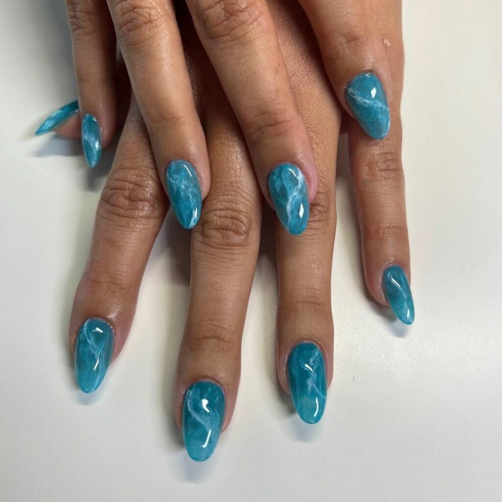 37 Latest Teal Nail Designs To Try In 2024! 17 Ocean-Inspired Teal Nails