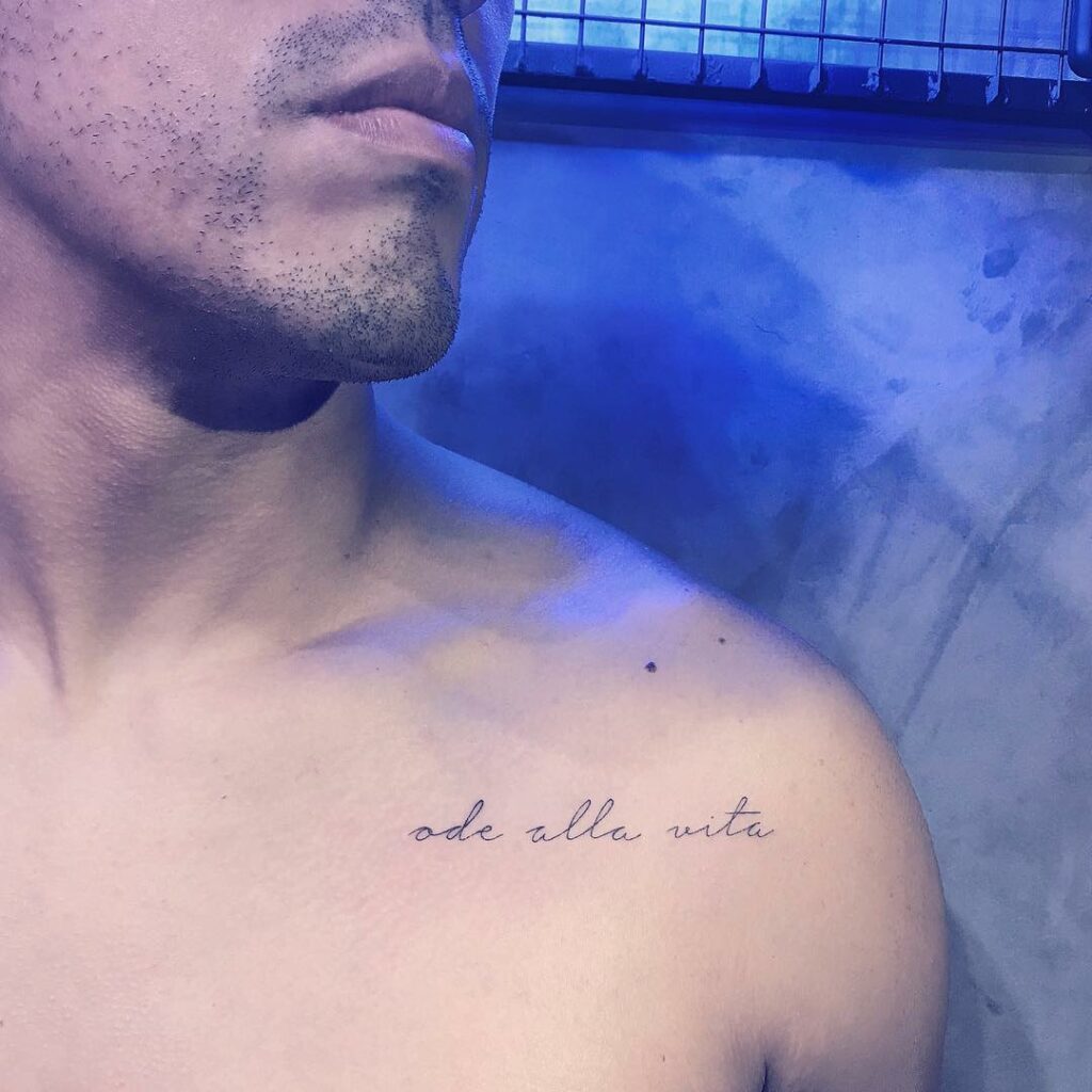 11+ Italian Tattoo Ideas That Will Blow Your Mind! 11 Ode Alla Vita Tattoo