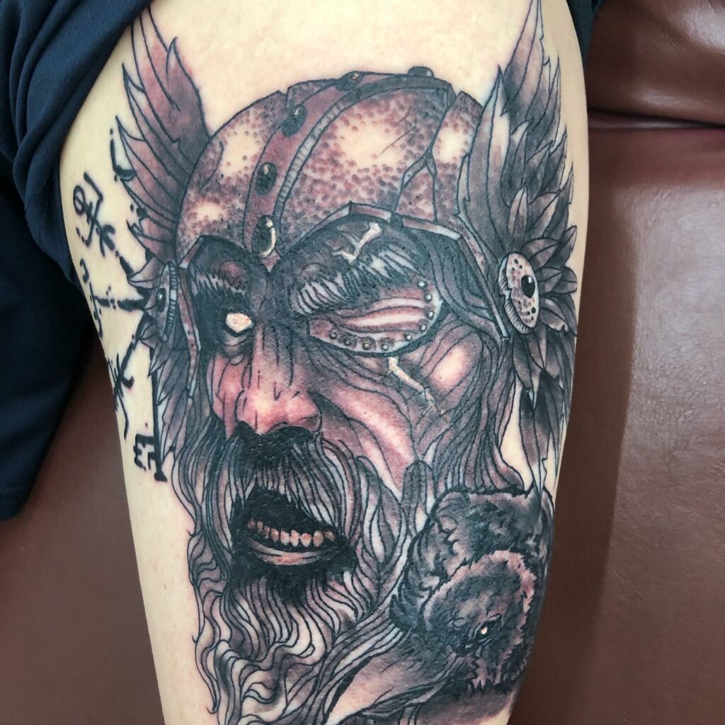 12+ Odins Ravens Tattoo Ideas To Inspire You! 18 Odin And The Raven Tattoo