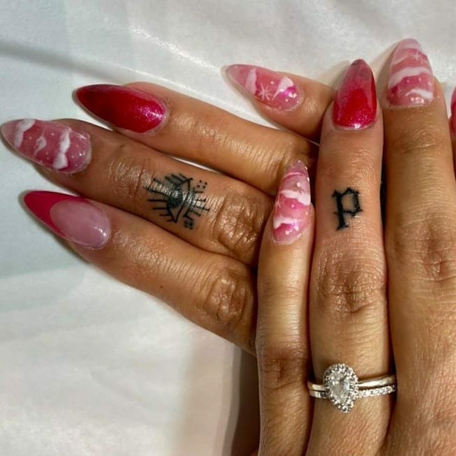 12+ Old English Font Tattoo Ideas To Inspire You! 18 Old English Font Finger Tattoo