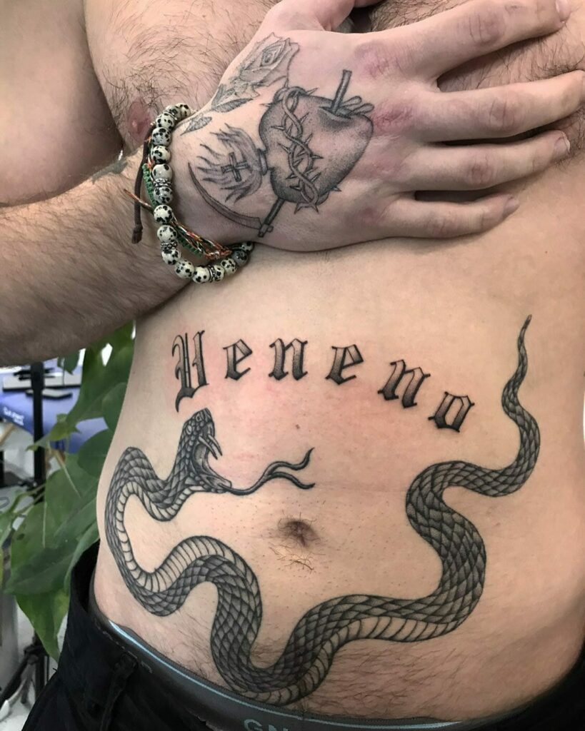 12+ Old English Font Tattoo Ideas To Inspire You! 12 Old English Tattoo Font With Snake