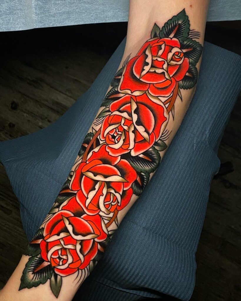 20+ Rose Hand Tattoo Ideas You Have To See To Believe! 14 Old School Rose Hand Tattoos