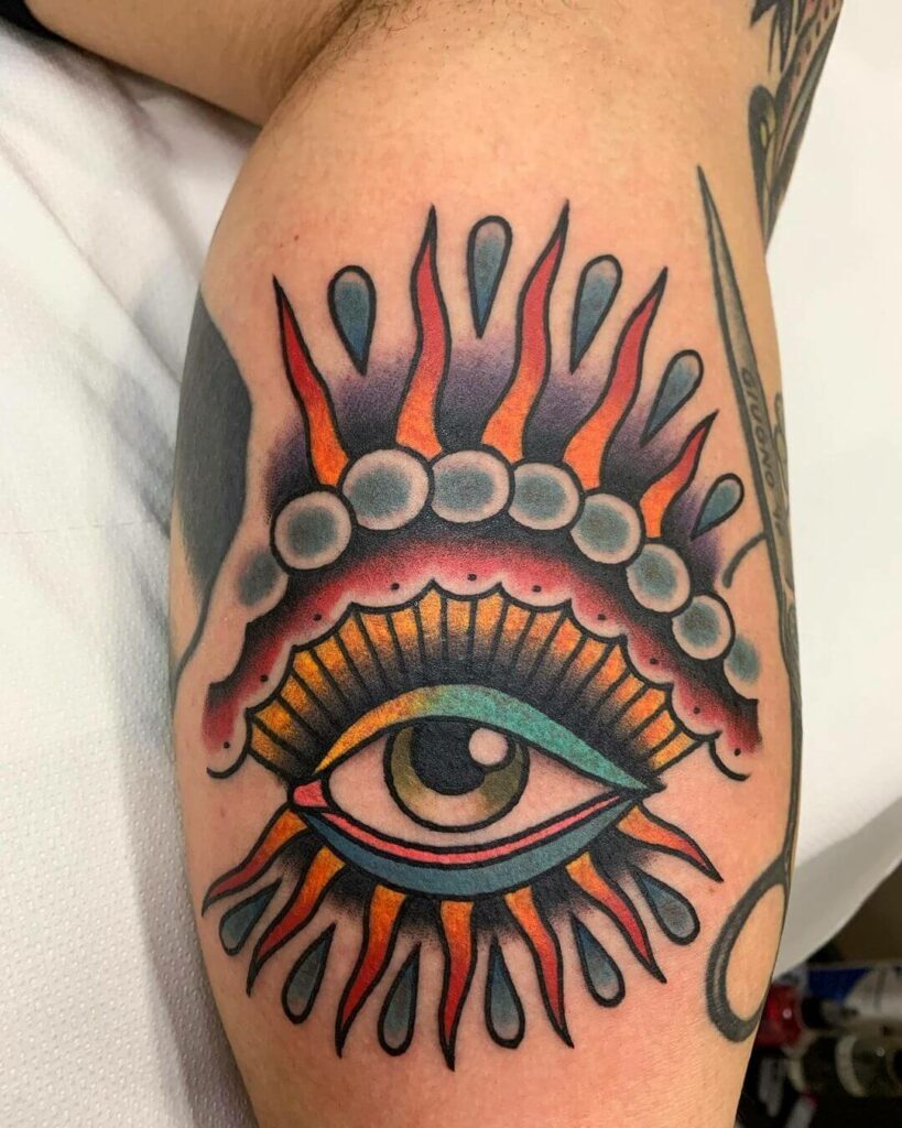 12+ Eye Tattoo On Forearm Ideas To Inspire You! 14 Old School Tattoos
