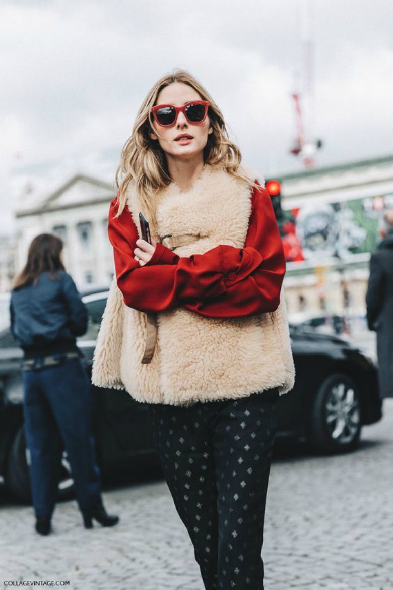 Celebrity Trend - Shearling Jackets & Coats 27 Olivia Palmero