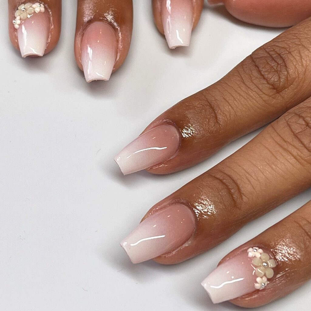 Trendy Short Coffin Nail Designs to Inspire You in 2024 ⚰️ 16 Ombre