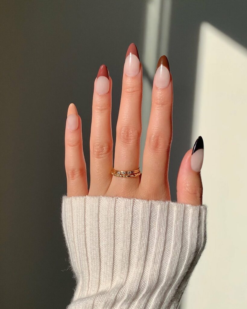 40 Latest Brown French Tip Nail Ideas To Try in 2024! 10 Ombré Brown